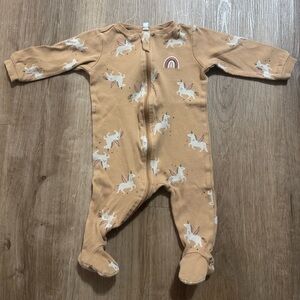 ⭐️3/15$⭐️ PEKKLE Unicorn Print Baby Sleeper - 6M